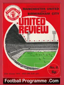 Manchester United v Birmingham City 1973 – Alex Stepney Scored Goal
