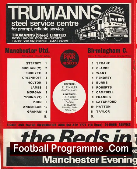 Manchester United v Birmingham City 1973 - Alex Stepney Scored Goal - Image 3