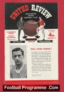 Manchester United v Bolton Wanderers 1960 – Man Utd