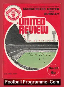 Manchester United v Burnley 1974