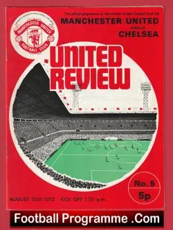 Manchester United v Chelsea 1972 – Man United