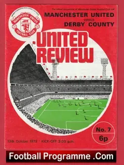 Manchester United v Derby County 1973 – Man Utd
