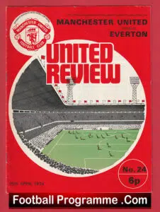 Manchester United v Everton 1974