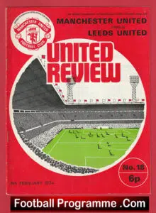 Manchester United v Leeds United 1974