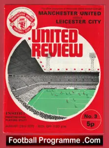 Manchester United v Leicester City 1972 – Man Utd
