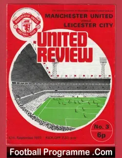 Manchester United v Leicester City 1973 – Man Utd