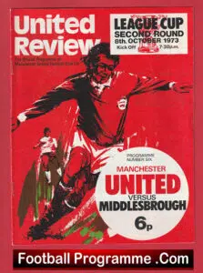Manchester United v Middlesbrough 1973 – League Cup
