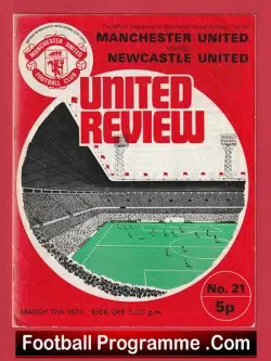 Manchester United v Newcastle United 1973 – Man Utd