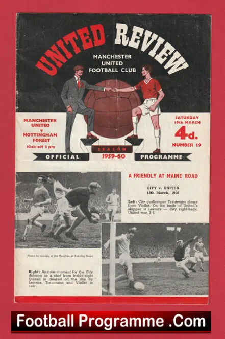 Manchester United v Nottingham Forest 1960 – Man Utd