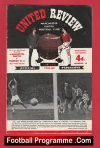 Manchester United v Preston 1962 – Man Utd FA Cup Replay
