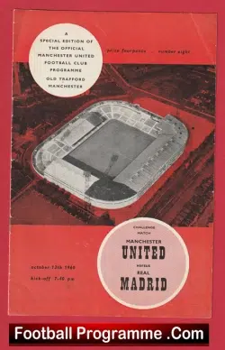 Manchester United v Real Madrid 1960 – Grand Challenge Match