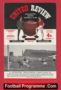Manchester United v Sheffield Wednesday 1962 – Man Utd