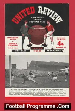 Manchester United v Sheffield Wednesday 1962 – Man Utd