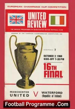 Manchester United v Waterford 1968 – Man Utd