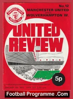 Manchester United v Wolves 1972