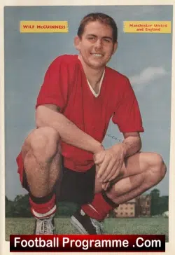 Manchester United Wilf McGuinness Autograph Signed Man United 50's - football programme