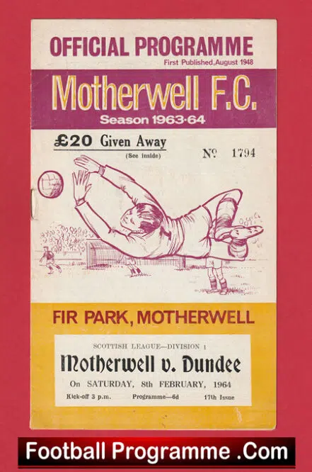 Motherwell v Dundee United 1964 – 1960s