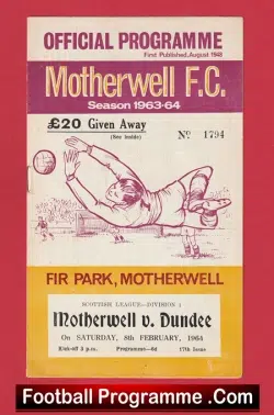 Motherwell v Dundee United 1964 – 1960s