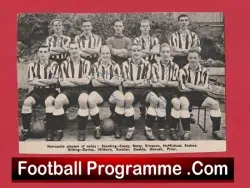Newcastle United Football Club Multi Autographed Signed Team Picture 1950s