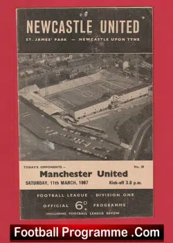 Newcastle United v Manchester United 1967