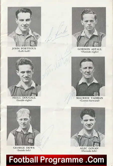 Plymouth Argyle v Wolves 1951 - Multi Autographed Signed - Image 4