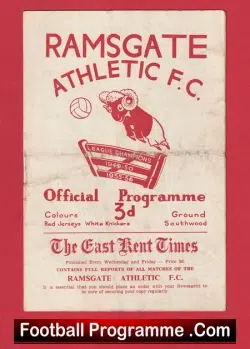 Ramsgate Athletic v Tonbridge 1957