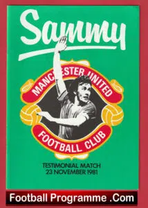 Sammy McIlroy Testimonial Benefit Match Manchester United 1981