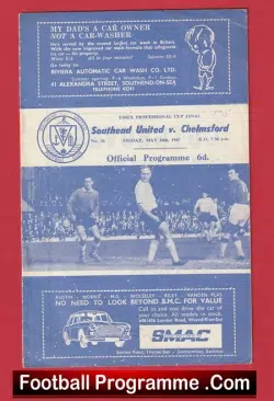 Southend United v Chelmsford City 1967 – Essex Cup Final