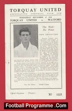 Torquay United v Watford 1948 – 1940s