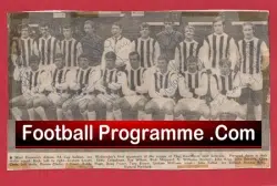 West Bromwich Albion Football Club Multi Autographed Signed 1968 1969