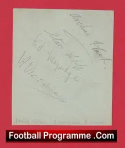 West Ham Speedway Cliff Watson Signed Sheet – plus others 1960s