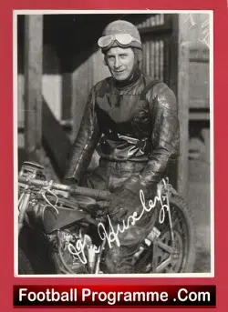 Wimbledon Speedway Vic Huxley Picture 1930s