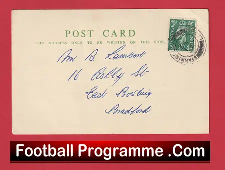Farsley Celtic Football Club Team Official Players Selection Card 1951 - C21 - Image 3
