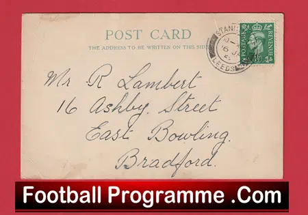 Farsley Celtic Football Club Team Official Players Selection Card 1951 - C24 - Image 3