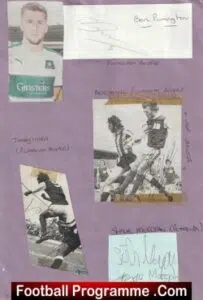 Plymouth Argyle Football Club Multi Autograph Collection 1