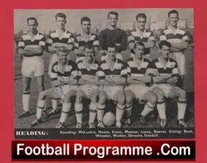 Reading Football Club Multi Autographed Signed Team Picture 1950s