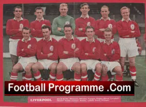 Liverpool Football Club Multi Autographed Signed Team Picture 1950’s