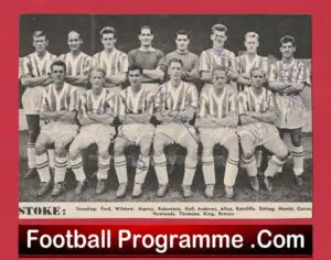 Stoke City Football Club Multi Autographed Signed Team Picture 1950’s