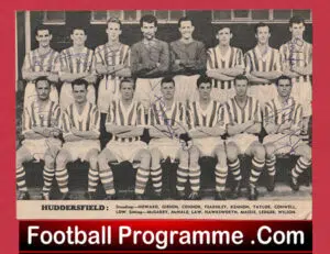 Huddersfield Town Football Club Multi Autographed Signed Team Picture 1950’s