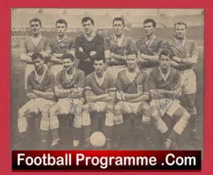Leicester City Football Club Multi Autographed Signed Team Picture 1950’s