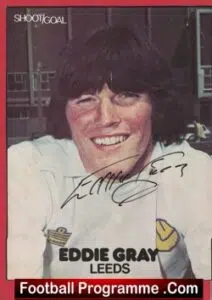 Leeds United Eddie Gray Autograph Signed Picture 1970s