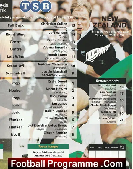 England Rugby v New Zealand 1997 - Old Trafford + Tickets - Image 4