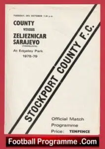 Stockport County v Zeljeznicar Sarajevo 1978 – Edgeley Park Friendly Match