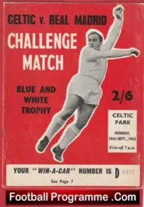 Glasgow Celtic v Real Madrid 1962 – Challenge Match Celtic Park