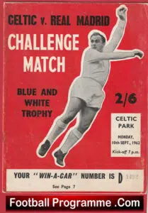 Glasgow Celtic v Real Madrid 1962 – Challenge Match Celtic Park