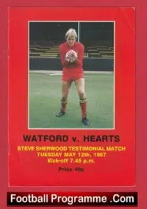 Steve Sherwood Benefit Testimonial Benefit Match Watford 1987