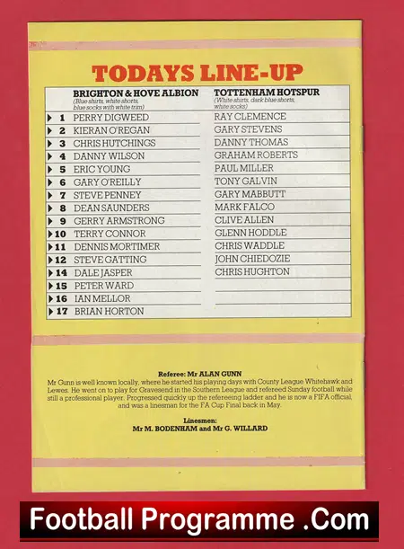 Gerry Ryan Testimonial Benefit Match Programme Brighton 1986 - Image 3