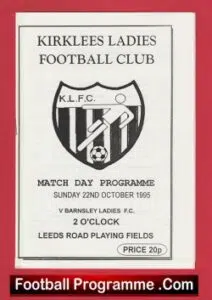 Kirklees Ladies v Barnsley 1995 – Womens Football