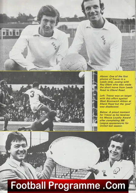 Trevor Cherry Football Benefit Match Testimonial Leeds United 1981 - Image 3