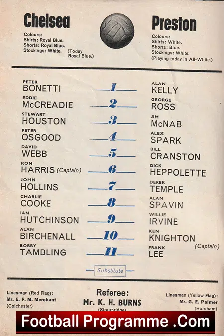 Chelsea v Preston 1969 - FA Cup - Image 3